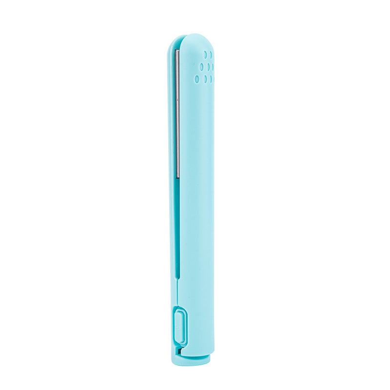 Mini Curling and Straightening Iron - Lina-Blue-The Livary