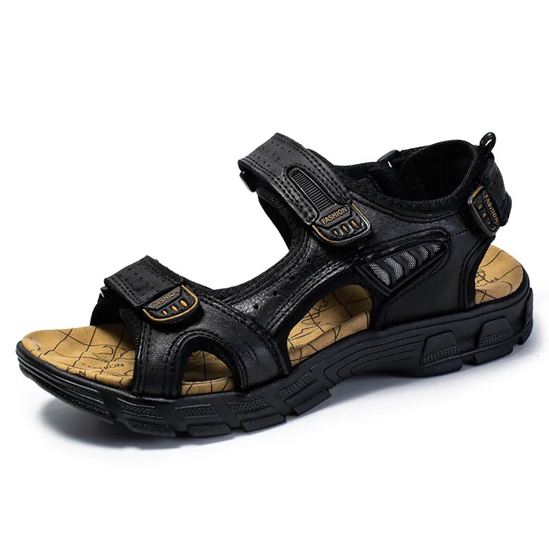 Breathable & Comfortable Men's Sandals with Ergonomic Footbed – Jonas-Black-5-The Livary