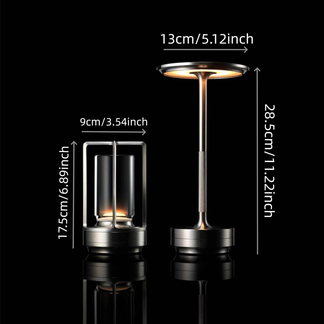 Japanese Style LED Touch Table Lamp - ZenLight-Gold-Style A-The Livary