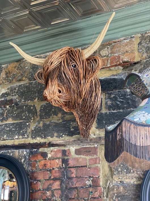 Cow Wall Sculpture – Bowie-The Livary