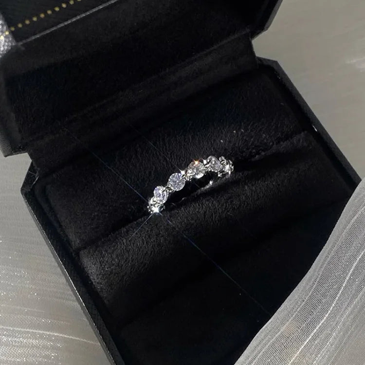 Double Layered Star Ring Set - Astrid-Multiple Stones-The Livary