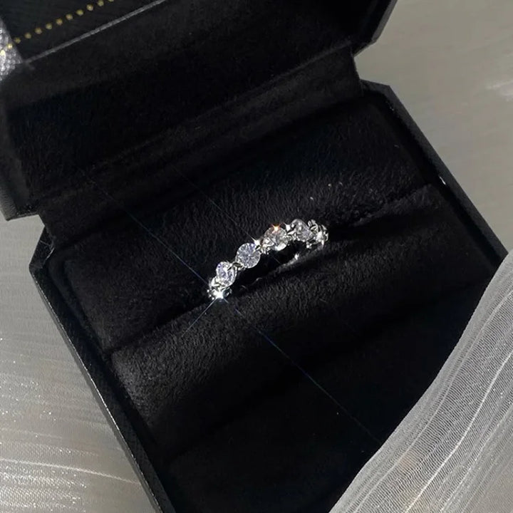 Double Layered Star Ring Set - Astrid-Multiple Stones-The Livary