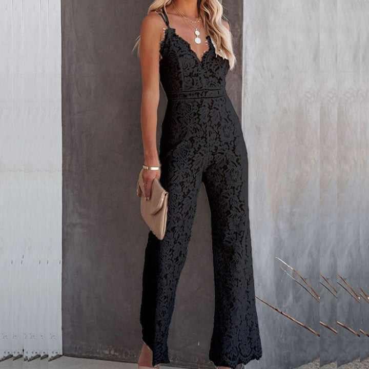 Airy & Fashionable Women's Ibiza Jumpsuit with High Waist – Amira-Black-XS-The Livary