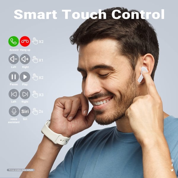 Wireless Bluetooth Earbuds – SonicPulse-Black-The Livary