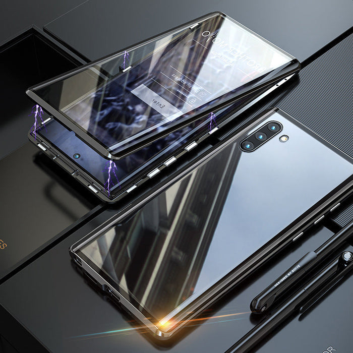 Magnetic Glass Samsung Case – Fortiq-Black-S24Ultra-The Livary