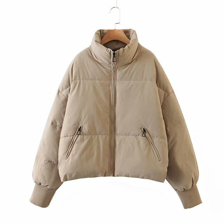 Lightweight Women's Puffer Jacket - Sofia-Khaki-S-The Livary