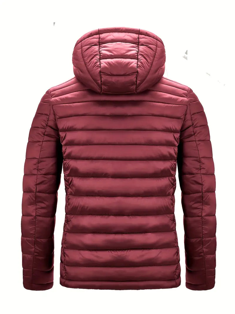 Ladies Winter Puffer Jacket with Hood - Arwen-Black-S-The Livary