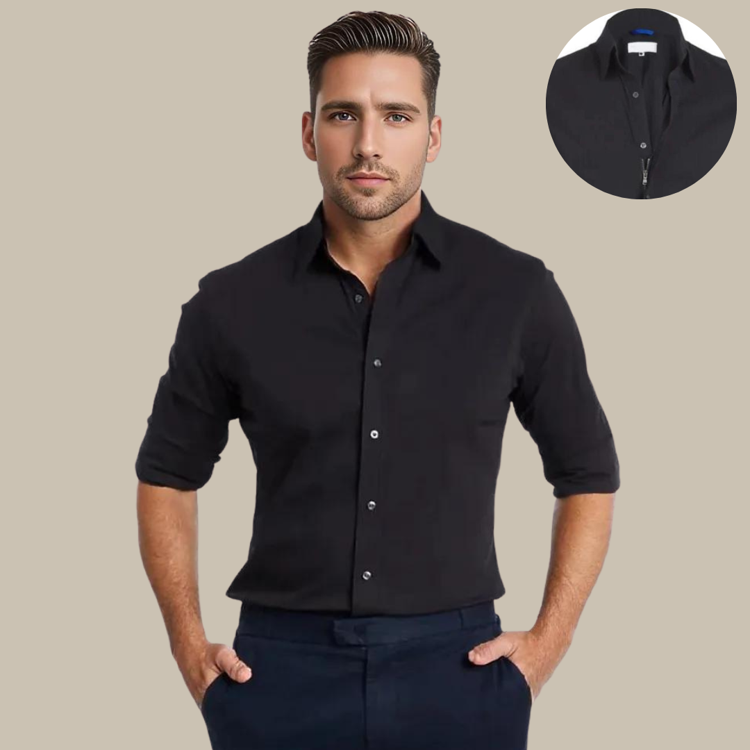 UltraFlex Shirt | Crease-Resistant Blouse with Zip