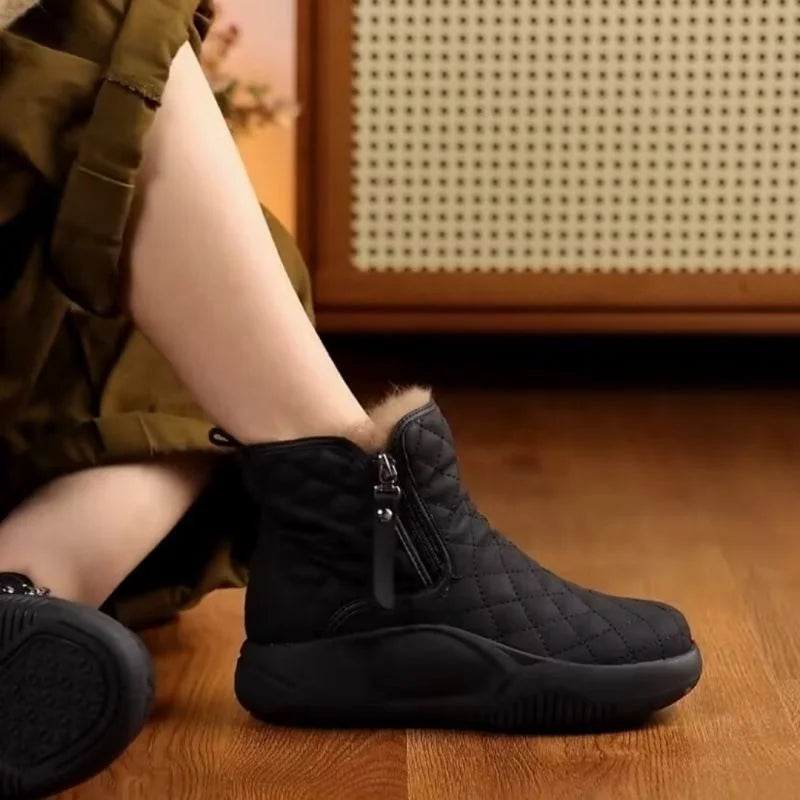 Cute Warm Ladies' Boots - Luna-Black-2.5-The Livary