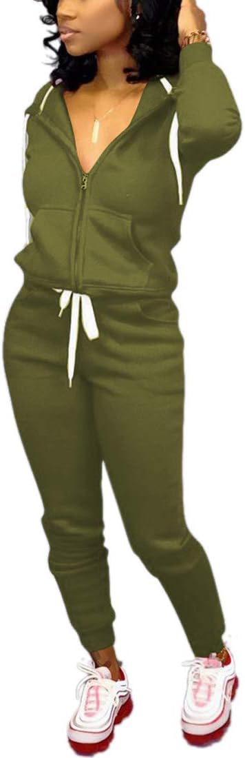 Casual Women's Tracksuit - Mia-Olive green-S-The Livary