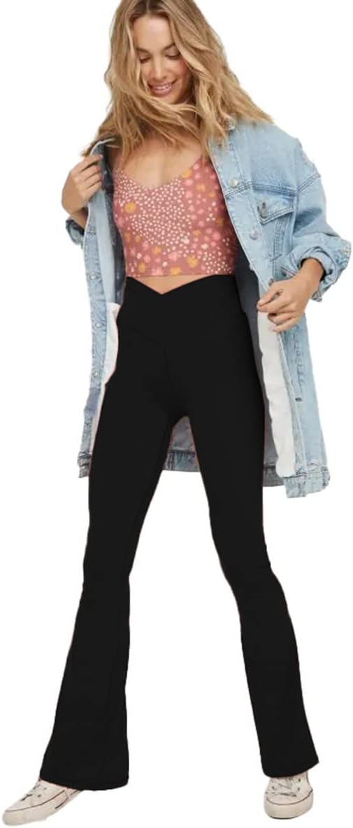 Flared Yoga Leggings - VFit-Black-2XS-The Livary