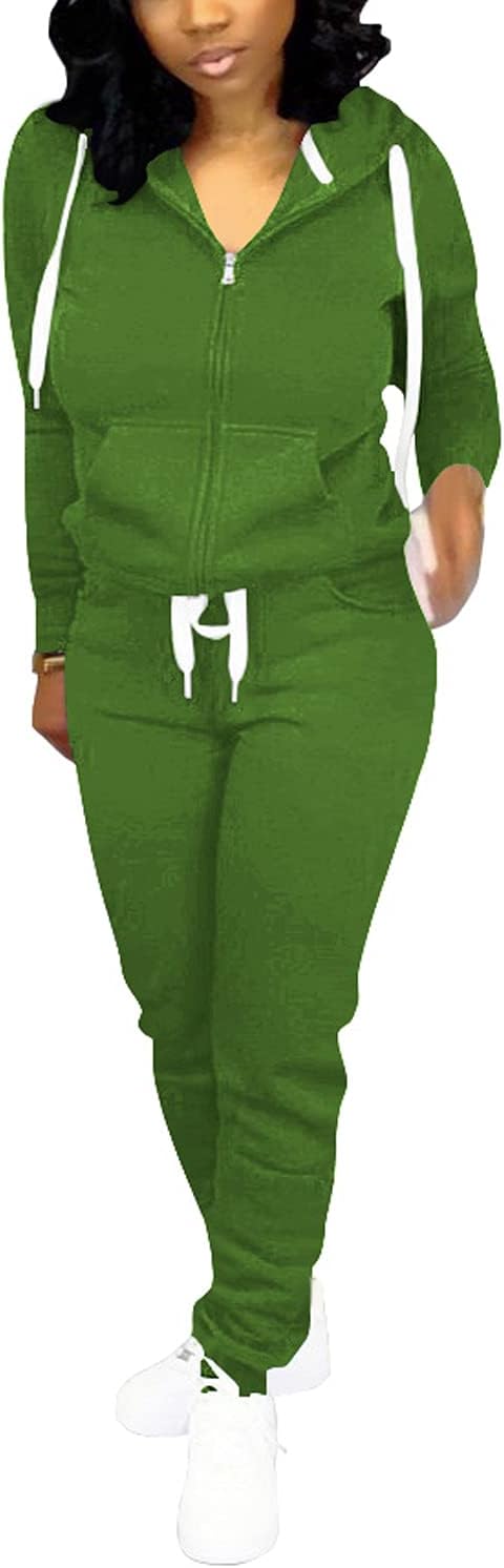 Casual Women's Tracksuit - Mia-Olive green-S-The Livary