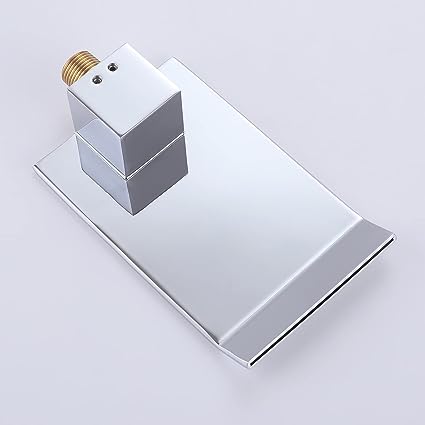 Sensor Wall Tap with Waterfall Outlet – Fluxis-Chromium-The Livary