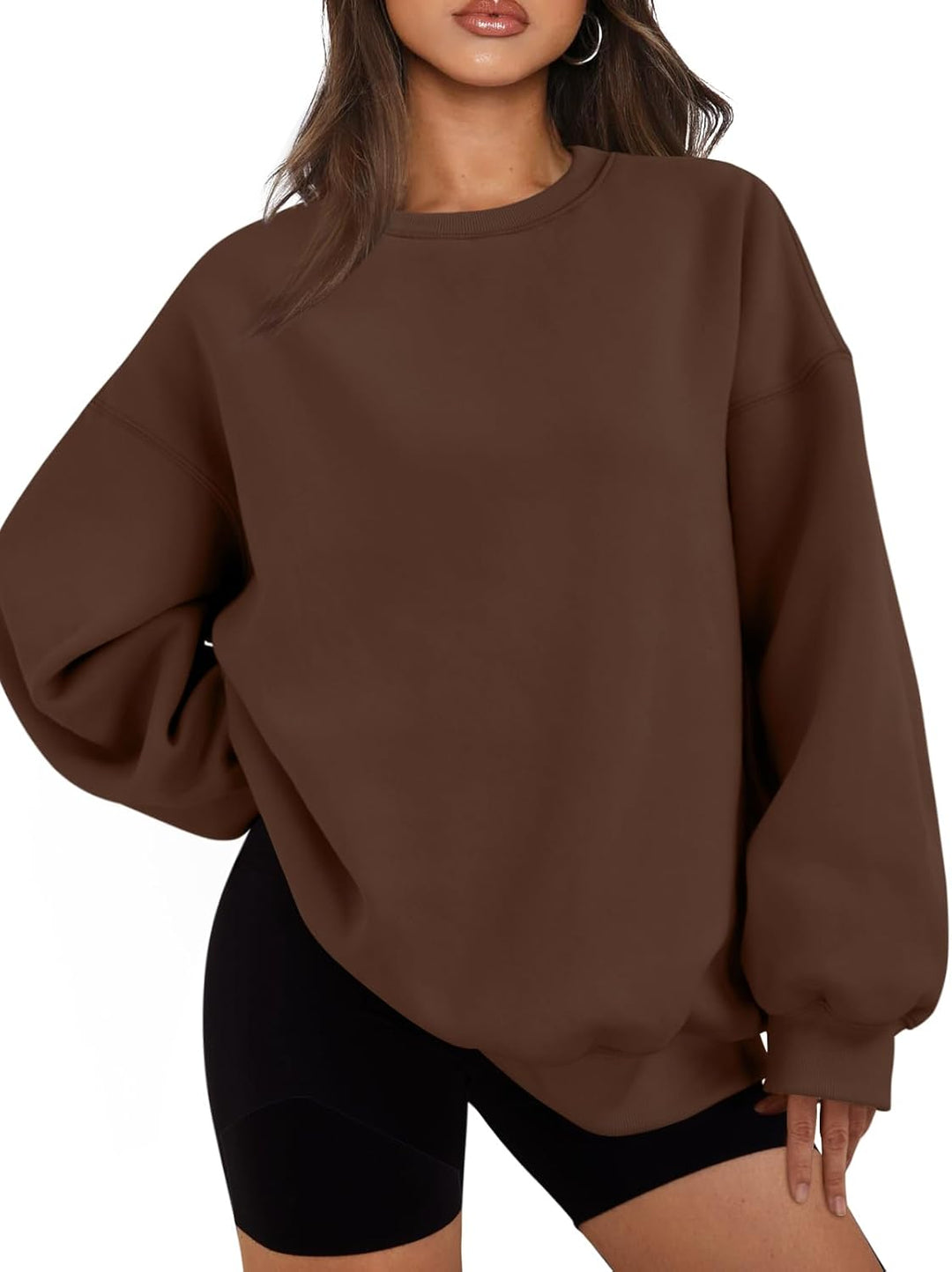 Comfortable Oversized Women's Sweater - Ella-Brown-S-The Livary