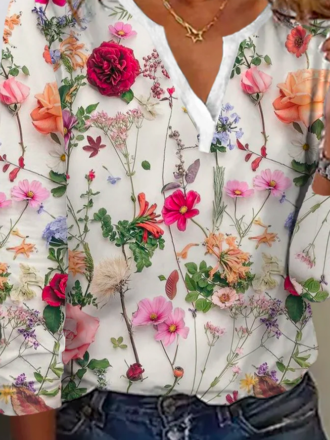 Trendy Flower Sweater - Lana-S-The Livary