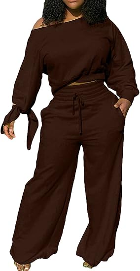 Stylish Women's Sweatsuit - Lola-Brown-S-The Livary