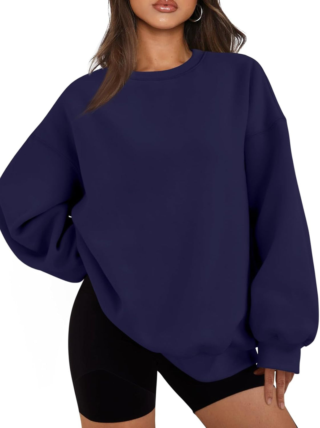 Comfortable Oversized Women's Sweater - Ella-Dark blue-S-The Livary