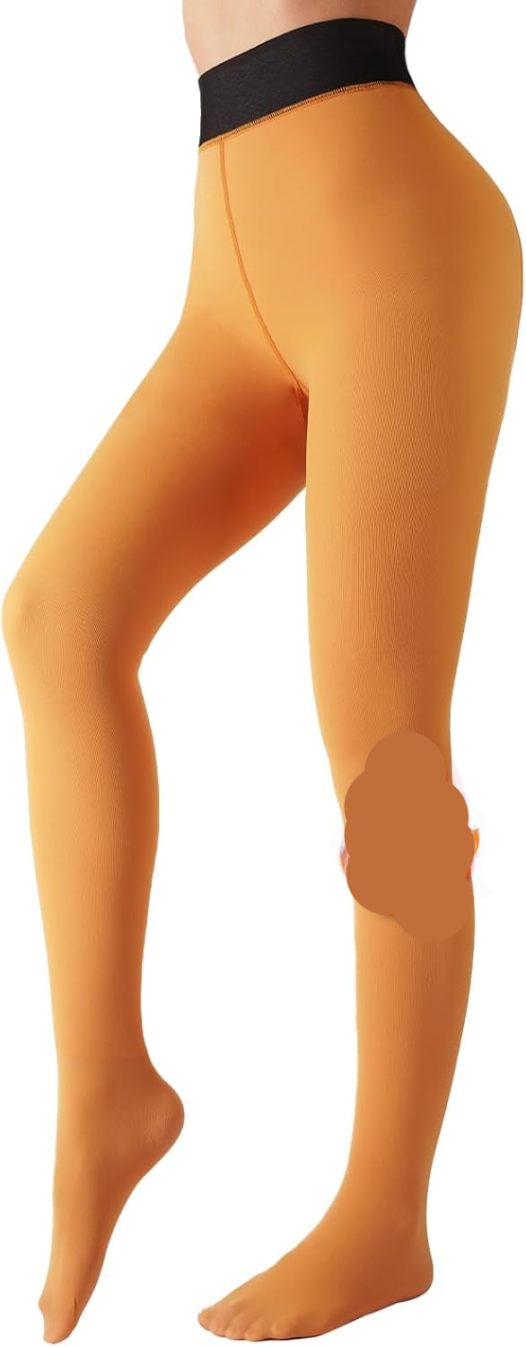 Fleece-lined Tights - Nova-Yellow-XS-The Livary