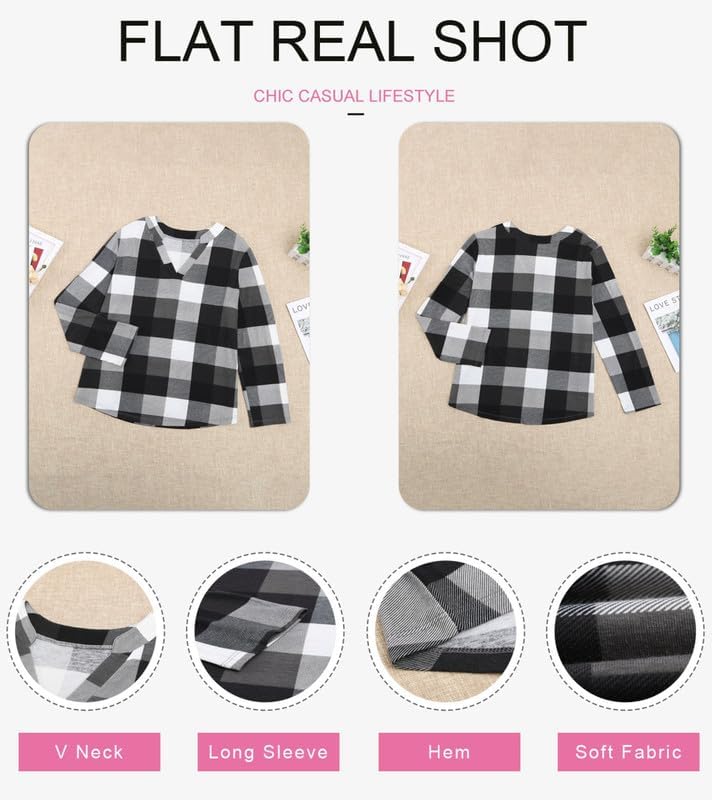 Stylish Casual Checked Ladies' Blouse - Lara-Black-S-The Livary