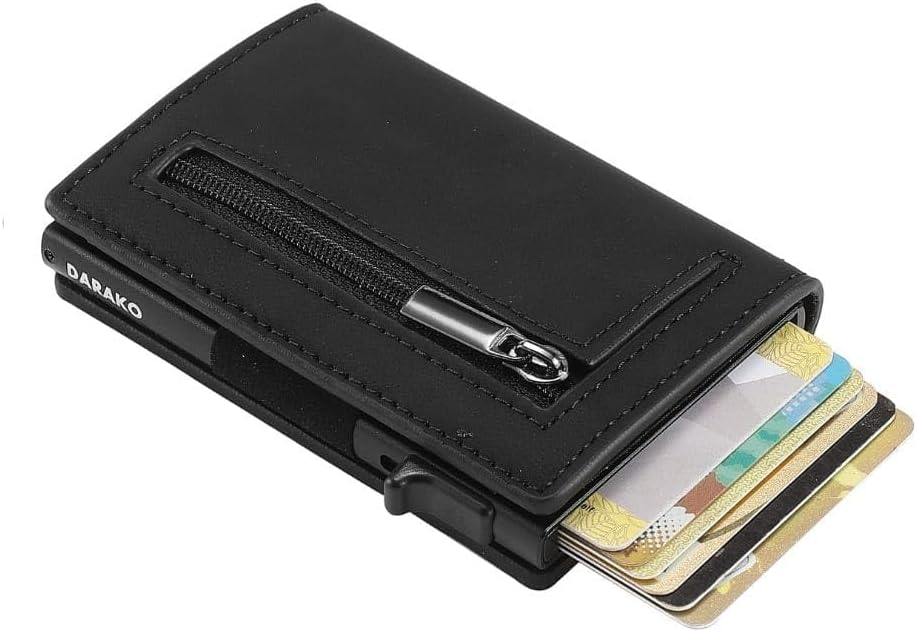 RFID-Protected Slim Wallet – CoreSlide-Black-The Livary