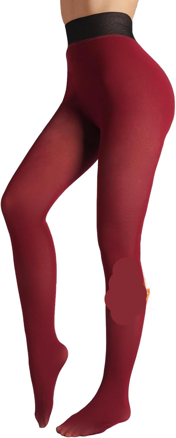 Fleece-lined Tights - Nova-Red-XS-The Livary