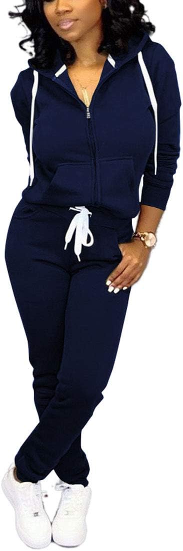 Casual Women's Tracksuit - Mia-Dark blue-S-The Livary