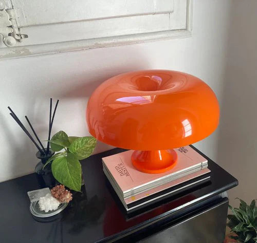 Portable & Luxury Mushroom Table Lamp - LumiShroom-Orange-The Livary