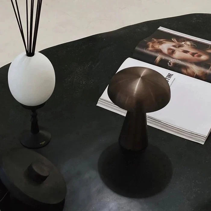 Stylish Portable Table Lamp - ShroomLite-Gold-The Livary