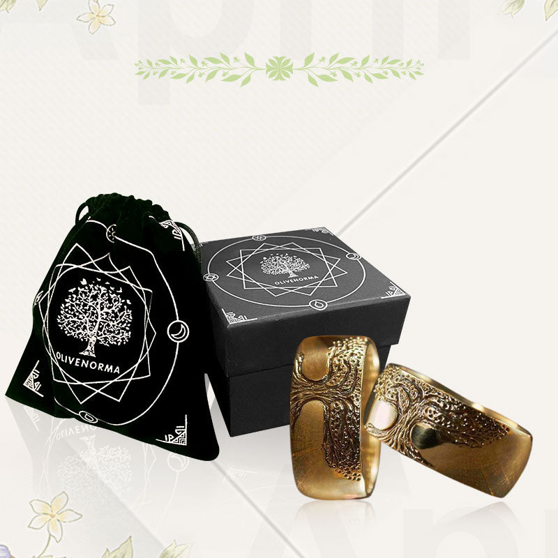 Stylish Tree of Life Ring - Lina-Gold-1.93 in-The Livary