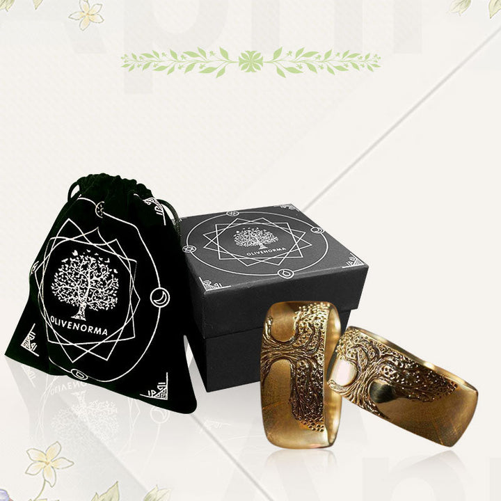 Stylish Tree of Life Ring - Lina-Gold-1.93 in-The Livary