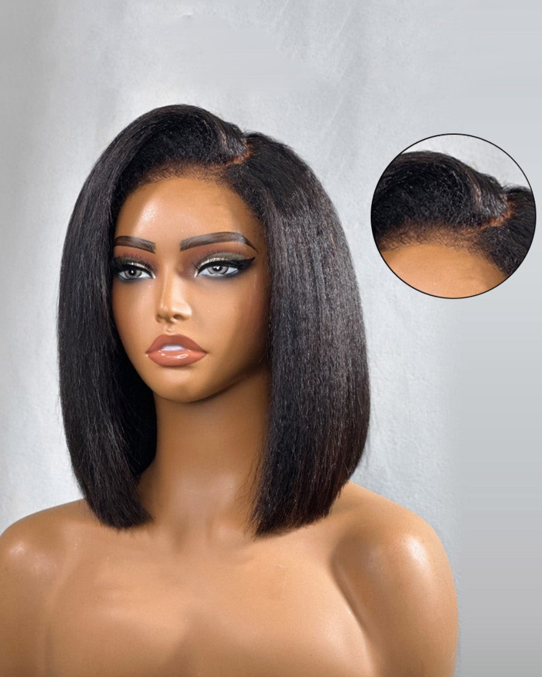 HD Lace Wig 5x5 Kinky Straight – Zamira-30 cm (12 inches)-The Livary