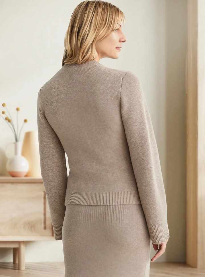 Casual Soft Ladies' Cardigan with Buttons - Noa-Ivory-XS-The Livary