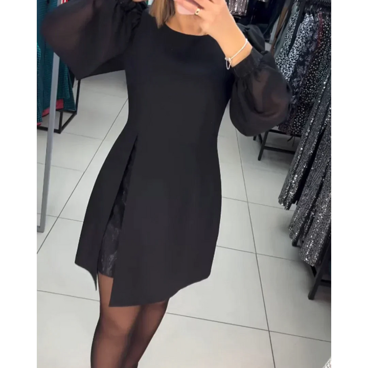 Classic Dress with Long Sleeves - Isabelle-S-The Livary