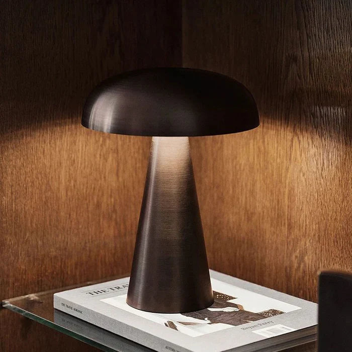 Stylish Portable Table Lamp - ShroomLite-Gold-The Livary