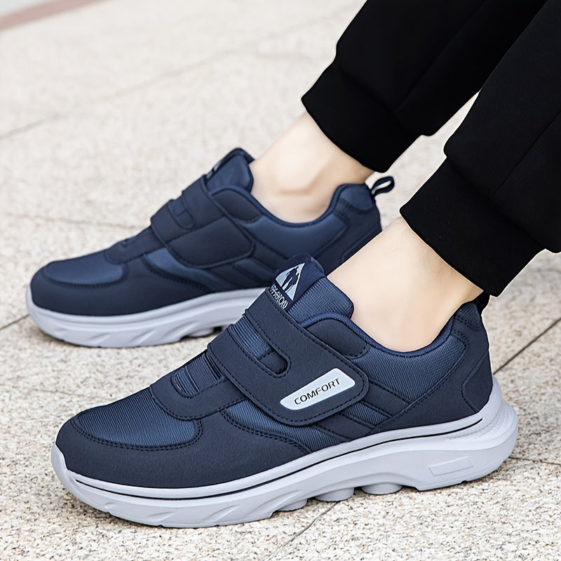 Comfortable Loop Shoes with Velcro - EasyStride-Blue-3.5-The Livary