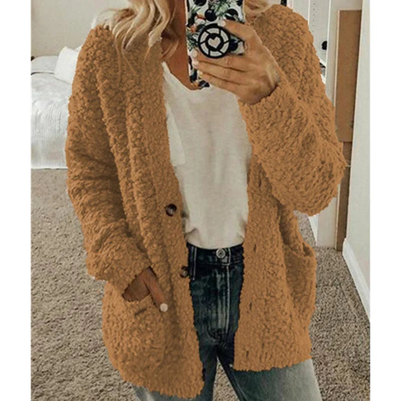 Comfortable Ladies Jacket - Lisa-Coffee-S-The Livary