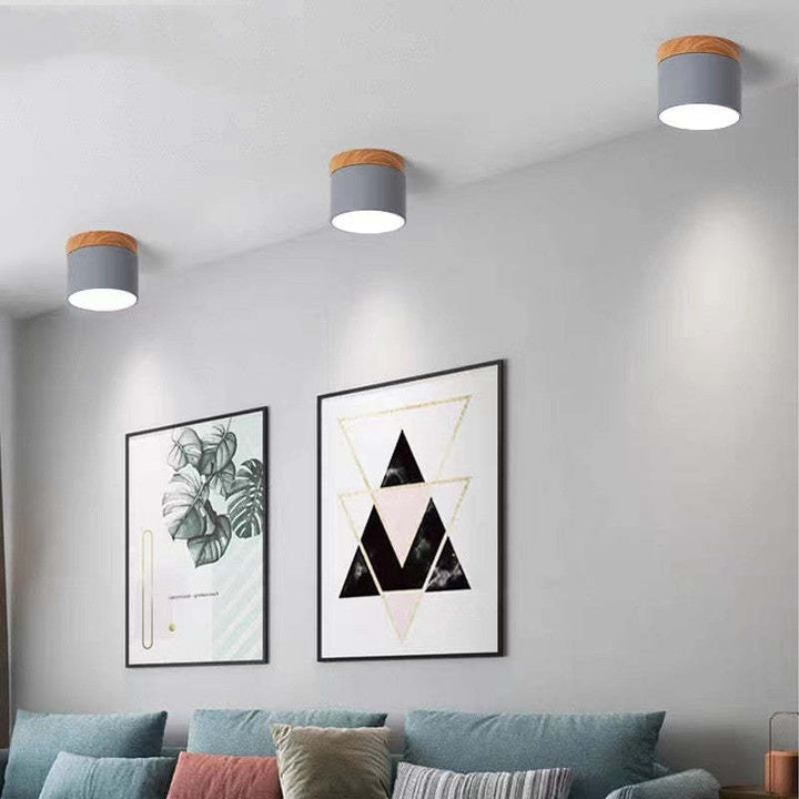 Morandi Style Modern LED Ceiling Lamp - LumiModo-Blue-5W-Warm white-The Livary
