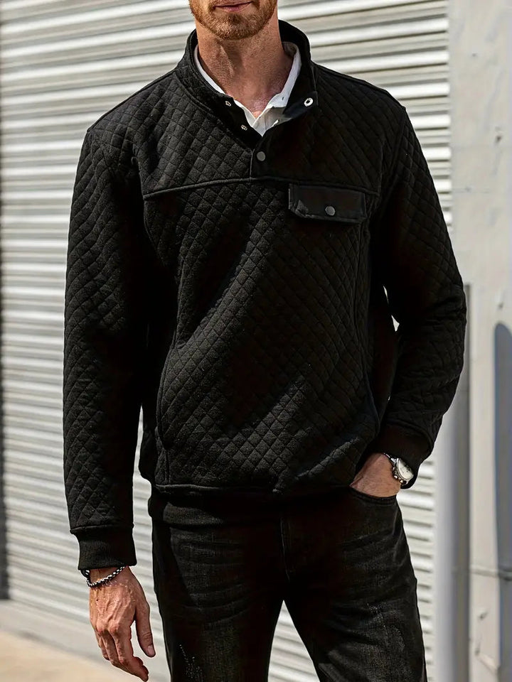 Comfortable Men's Sweater – Victor-Black-S-The Livary
