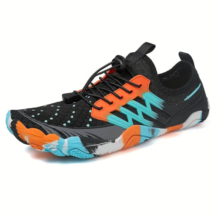 Colourful Ladies Barefoot Water Shoes - AquaStride-Black-2.5-The Livary