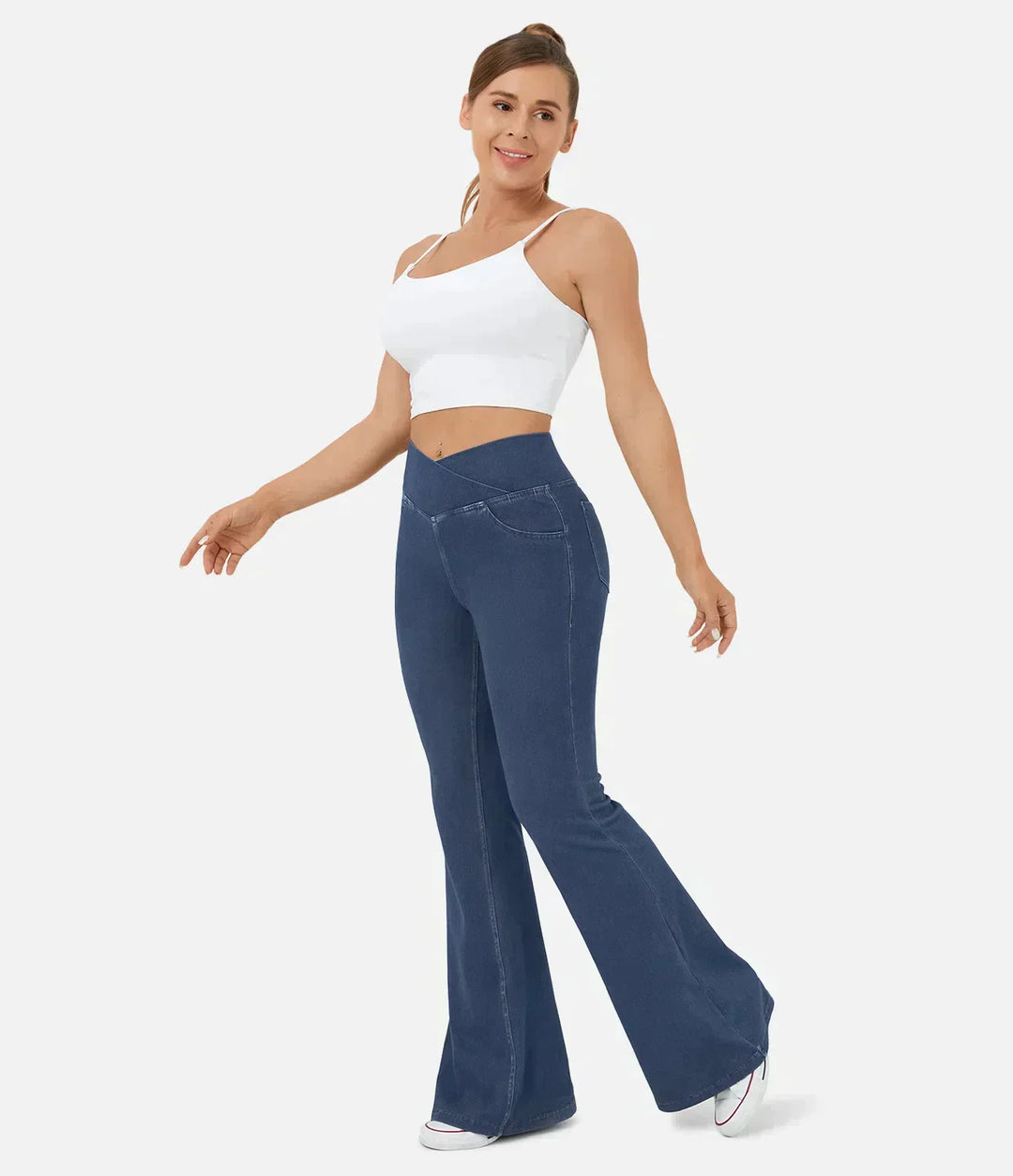 Stylish Bootcut Jeans for Women - Rosa-Blue-S-The Livary