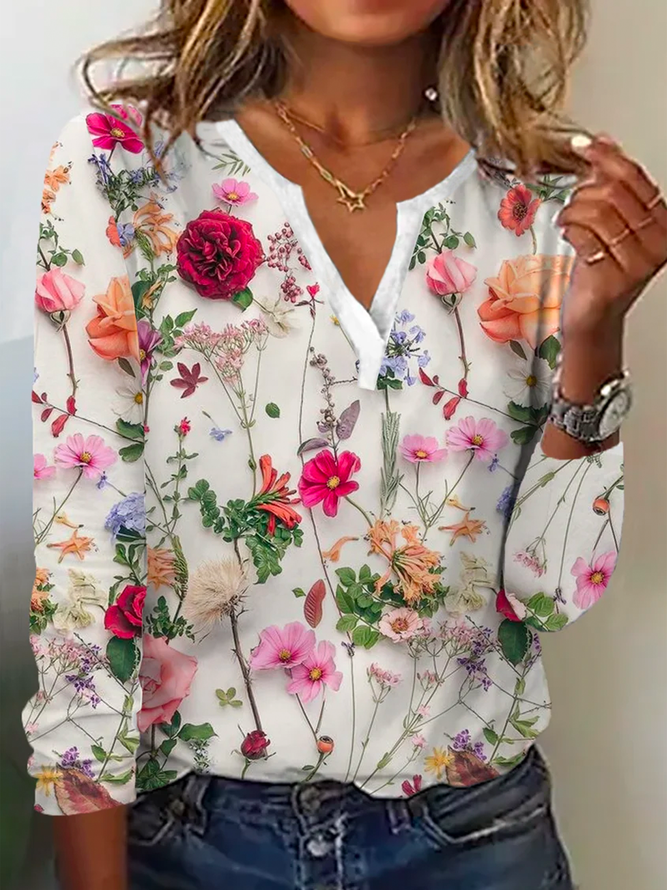 Trendy Flower Sweater - Lana-S-The Livary