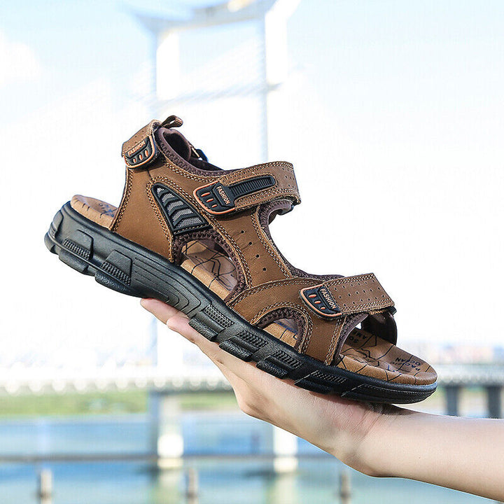 Breathable & Comfortable Men's Sandals with Ergonomic Footbed – Jonas-Black-5-The Livary
