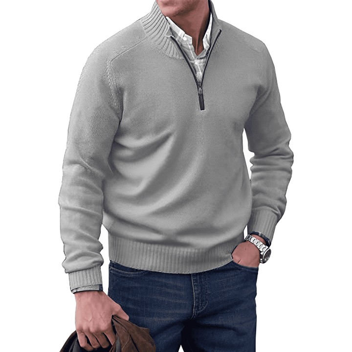 Cashmere Jumper with Zip - Mason