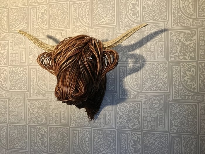 Cow Wall Sculpture – Bowie-The Livary