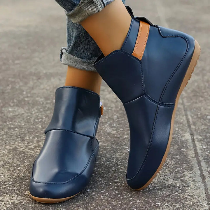 Comfortable Ladies Ankle Boots - ErgoFit-Green-3.5-The Livary