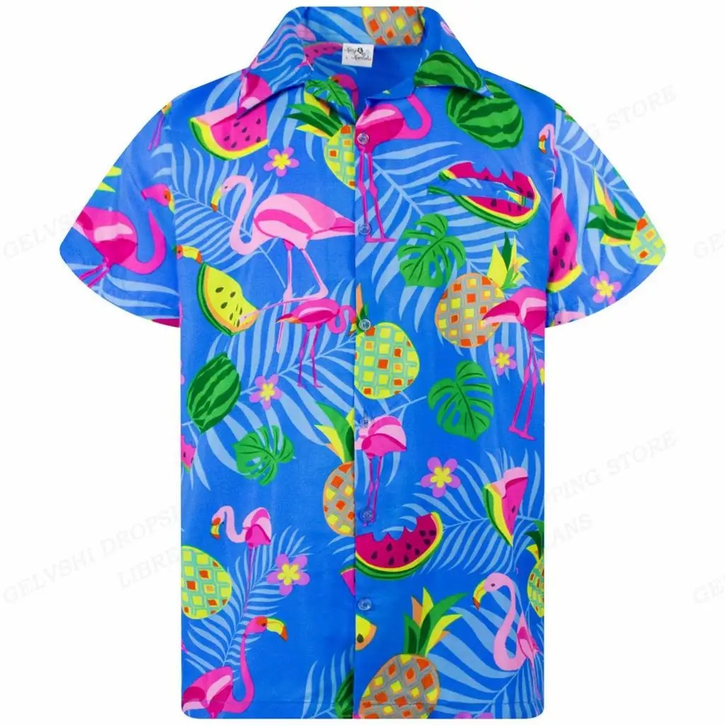 Tropical 3D Flamingo Shirt – Kai-G-S-The Livary