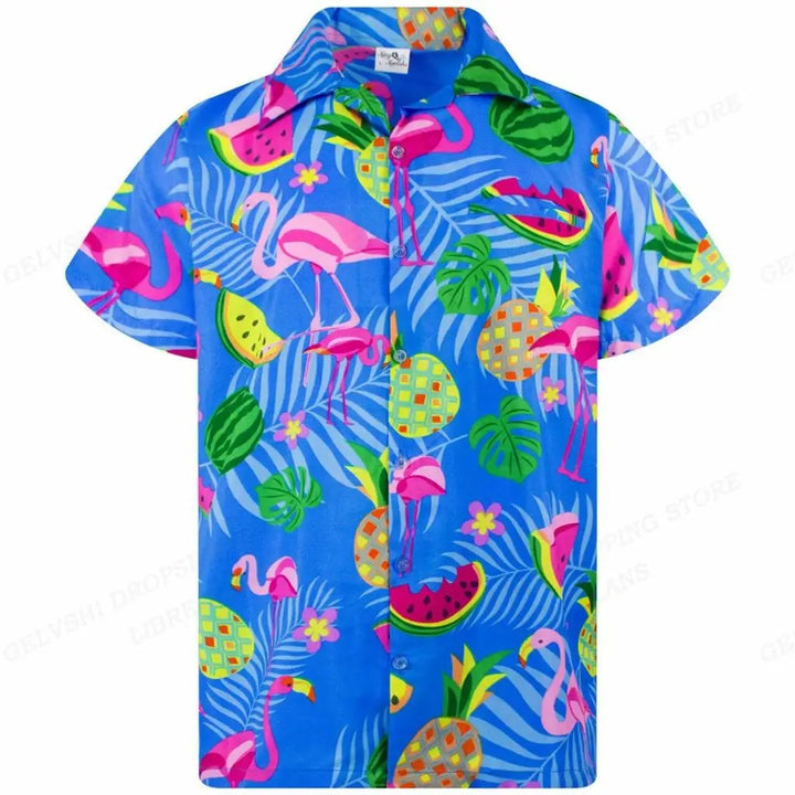 Tropical 3D Flamingo Shirt – Kai-G-S-The Livary