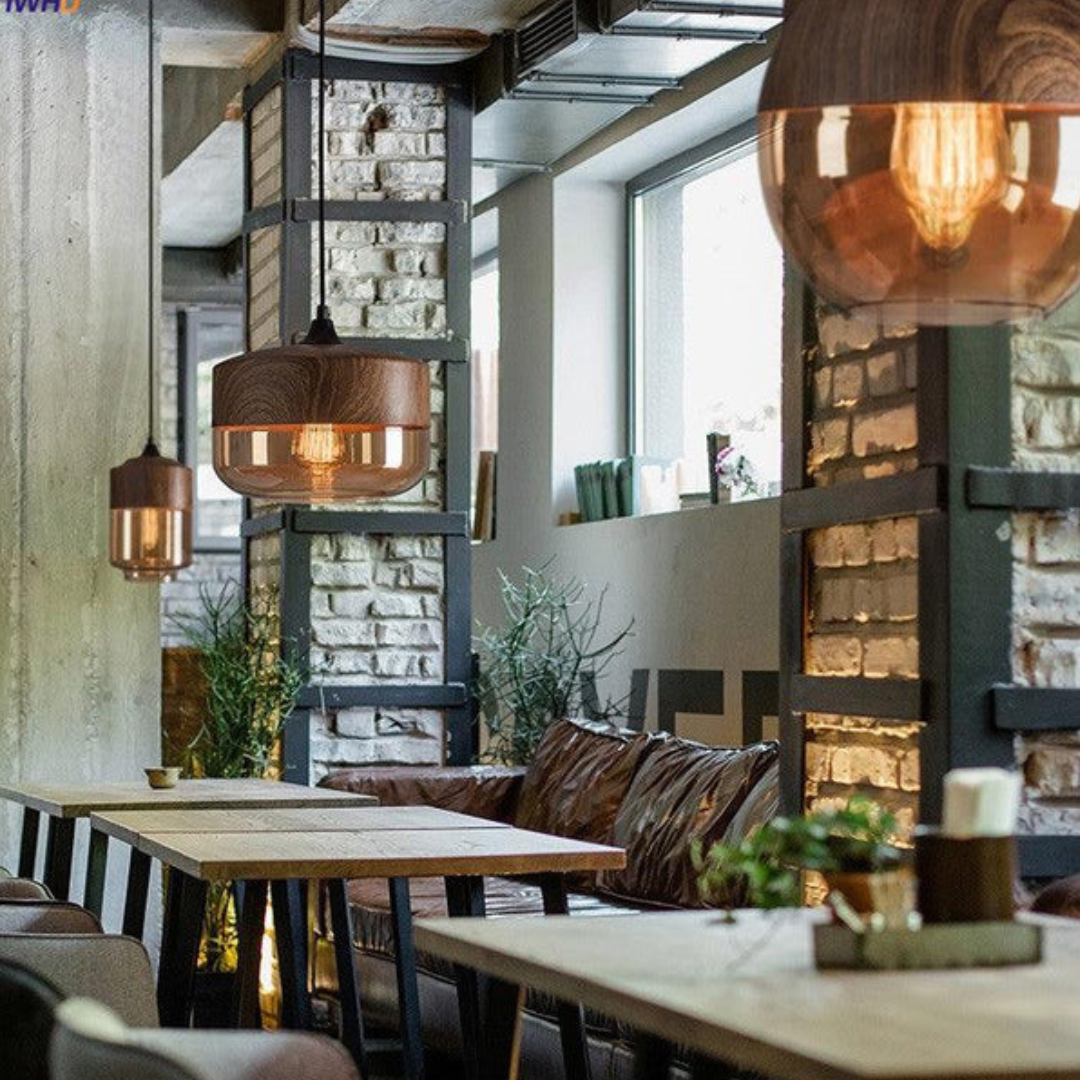 Stylish Scandinavian Wooden Ceiling Lamp - NordLuna-Type A-The Livary