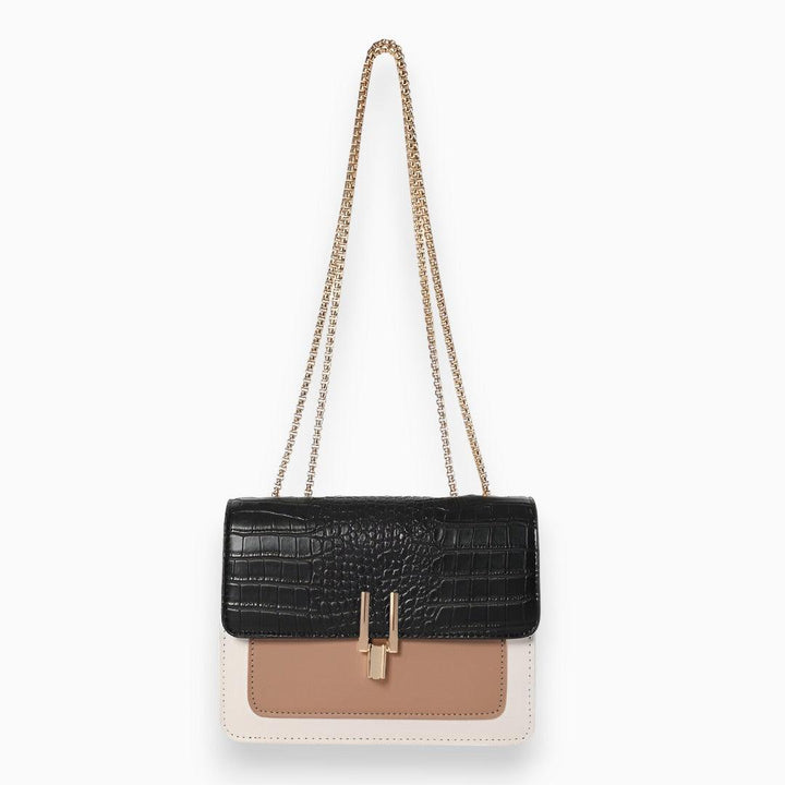 Rectangular Flap Bag - Amélie-Black-The Livary