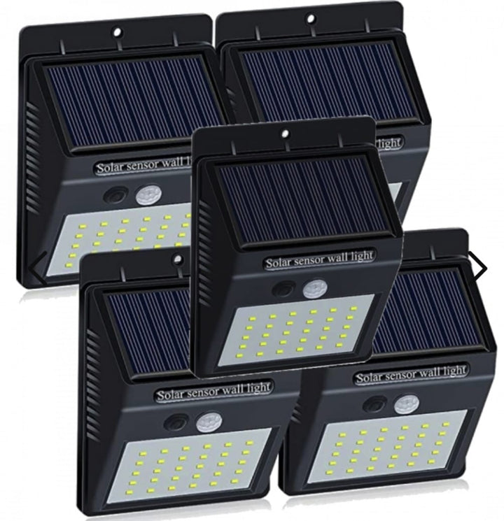 Set of 5 Solar LED Outdoor Lamps – LumaPath-The Livary